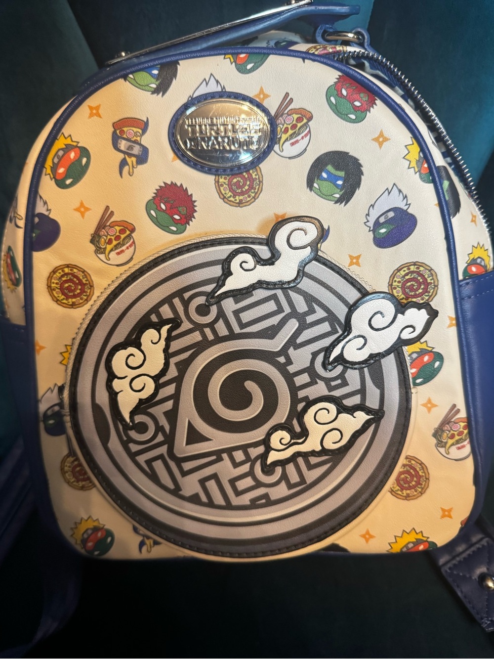 Loungefly Naturo X TMNT Nickelodeon Mini Backpack with Iconic Spiral Patch 🧡 - Picture 6 of 8